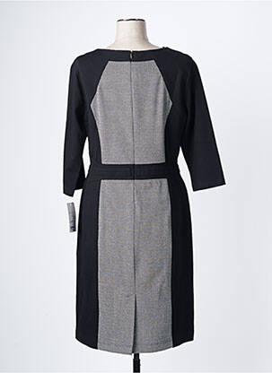 Robe mi-longue manches 3/4 manches 3/4 noir CONCEPT K femme