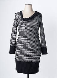 Robe courte manches longues manches longues noir JOSEPH RIBKOFF femme