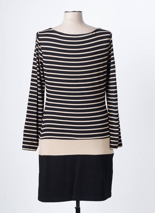 Robe mi-longue noir FRANK LYMAN pour femme