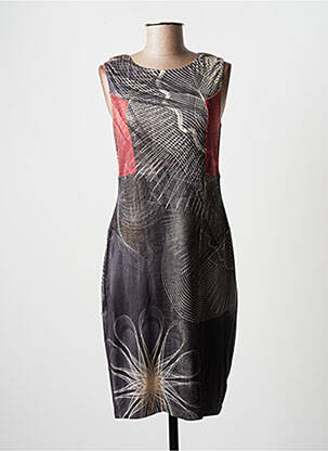Robe mi-longue sans manche sans manche gris EROKE femme