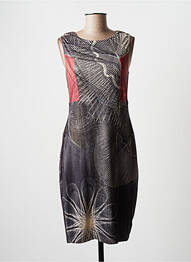 Robe mi-longue sans manche sans manche gris EROKE femme