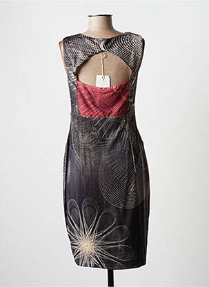 Robe mi-longue sans manche sans manche gris EROKE femme