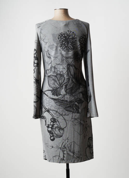 Robe mi-longue gris EROKE pour femme