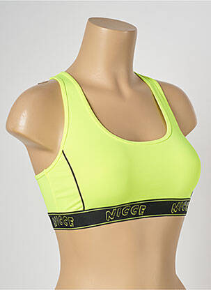 Top stretch sans manche jaune NICCE femme