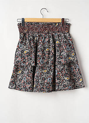 Jupe courte coupe évasée noir GRACE & MILA femme