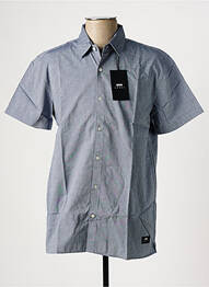 Chemise manches courtes coupe droite bleu EDWIN homme