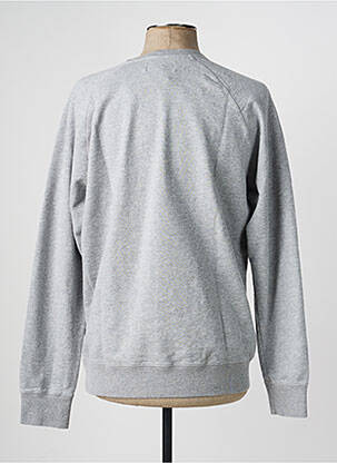 Sweat-shirt tissage jersey manches longues gris STEPART homme