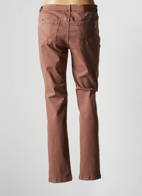Pantalon slim marron AGATHE & LOUISE pour femme