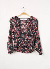 Blouse imprimé fleurs manches longues noir IRO femme