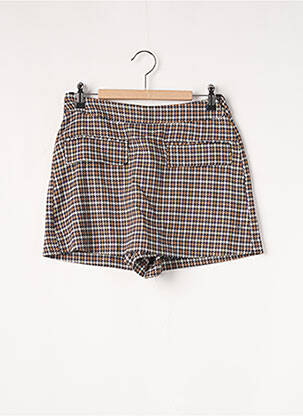 Jupe short  marron BROWNIE femme
