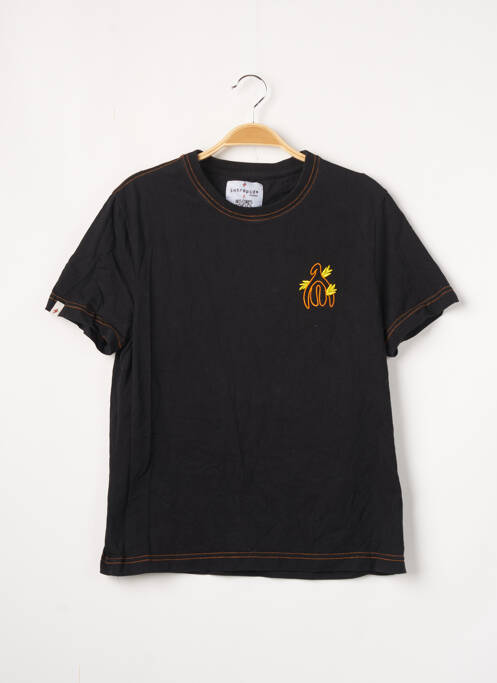 T-shirt stretch manches courtes noir INTREPIDE STUDIO femme