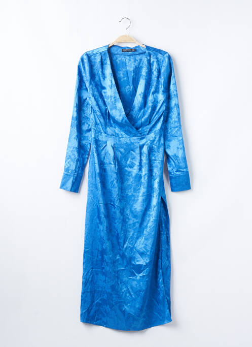Robe mi-longue manches longues manches longues bleu NASTY GAL femme