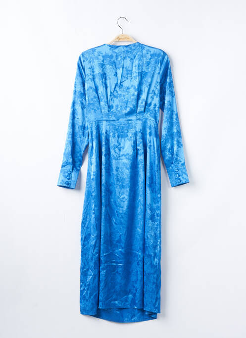Robe mi-longue manches longues manches longues bleu NASTY GAL femme