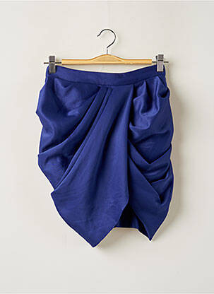 Jupe courte bleu MANIFIO & CO pour femme
