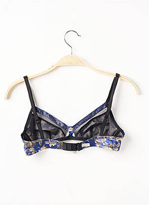 Soutien-gorge effet matière satinée haut triangles bleu INSENSÉE femme