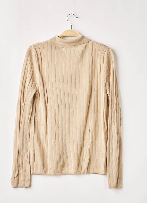 Gilet manches longues beige ZARA pour femme