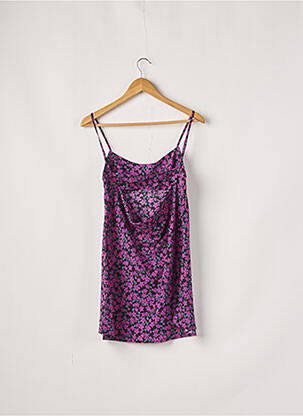 Robe courte tissage crêpe fines bretelles noir PRETTY LITTLE THING femme