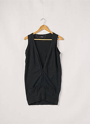 Gilet sans manche maille fine noir DOLLS femme