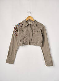 Veste casual col chemisier vert JENNYFER femme