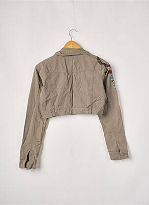 Veste casual col chemisier vert JENNYFER femme