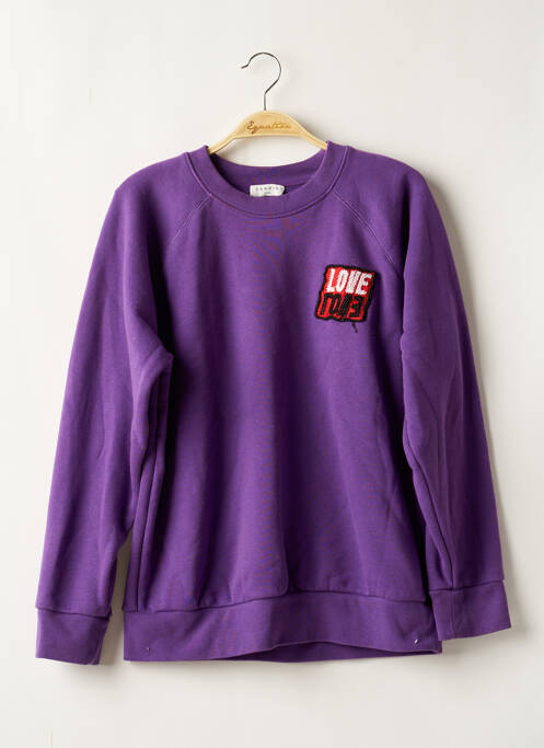 Sweat-shirt violet SANDRO pour femme