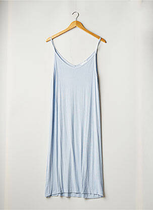 Robe mi-longue coupe fluide fines bretelles bleu H&M femme
