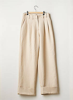 Pantalon large beige NA-KD pour femme