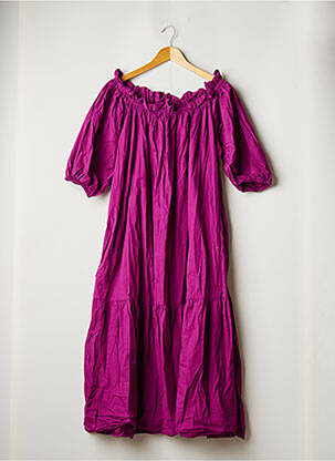 Robe mi-longue violet LA REDOUTE pour femme