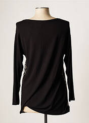 T-shirt noir O.K.S pour femme seconde vue