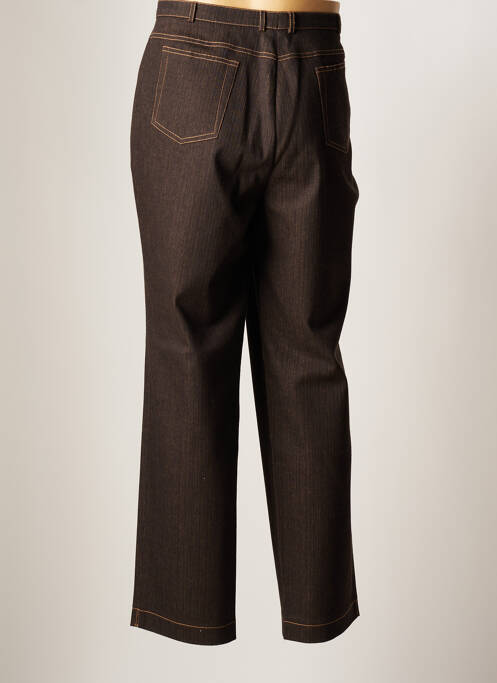 Pantalon droit marron HUCKE WOMAN pour femme