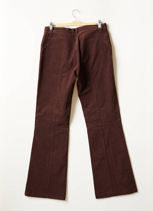 Pantalon droit marron SERGE DANA pour femme