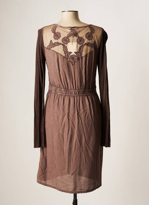 Robe mi-longue marron CREAM pour femme