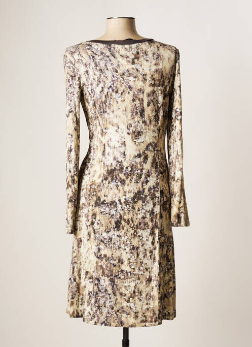 Robe mi-longue marron EVALINKA pour femme