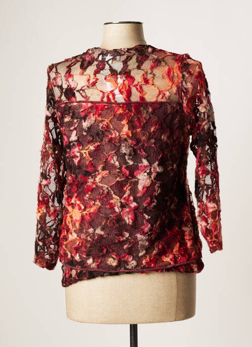 Top orange BRIGITTE CHENETI pour femme