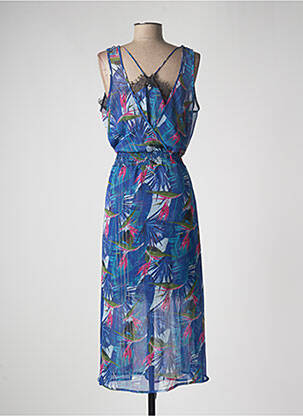 Robe longue sans manche sans manche bleu KAPORAL femme