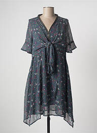 Robe courte manches courtes manches courtes bleu KAPORAL femme