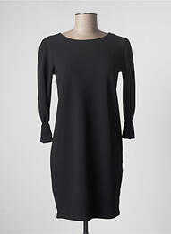 Robe courte manches longues manches longues noir FRACOMINA femme