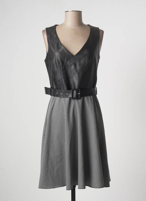 Robe mi-longue noir FRACOMINA pour femme