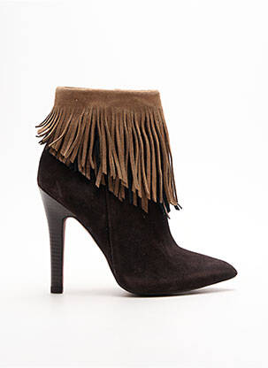 Bottines/boots bout pointu talon plat jusqu'à 3cm marron LODI femme
