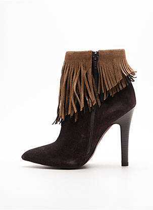 Bottines/boots bout pointu talon plat jusqu'à 3cm marron LODI femme