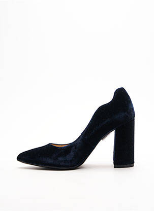 Escarpins talon bottier talon de 7 à 9cm bleu NERO GIARDINI femme