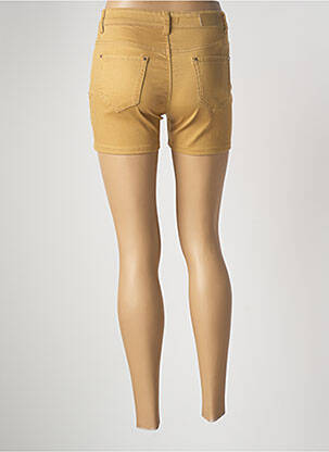Short fermeture zippée sous rabat boutonné taille normale marron VOGGO femme