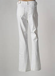 Pantalon flare blanc MORGAN pour femme seconde vue