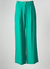 Pantalon large vert VINTAGE LOVE pour femme seconde vue
