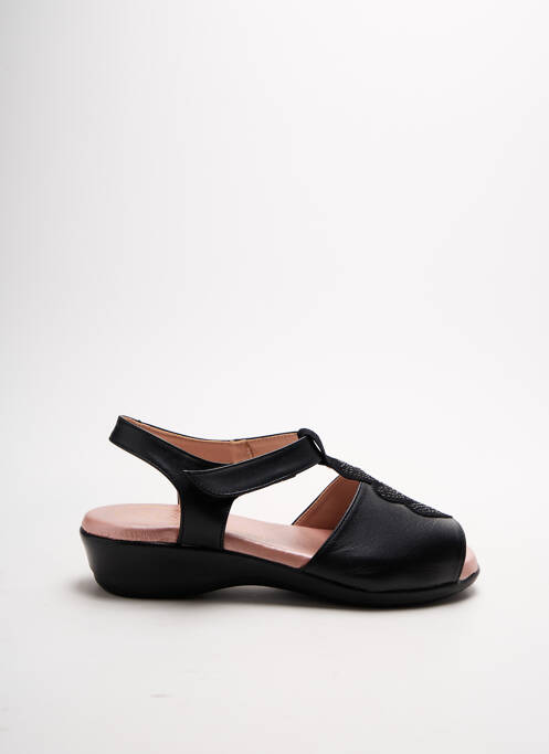 Sandales/Nu pieds noir AMELIE BY MESS pour femme