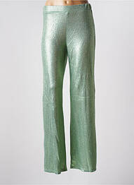 Pantalon droit stretch taille normale vert VIE TA VIE femme