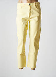 Jeans coupe droite taille haute taille haute jaune ONLY femme