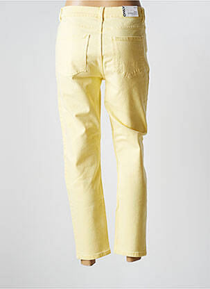 Jeans coupe droite taille haute taille haute jaune ONLY femme