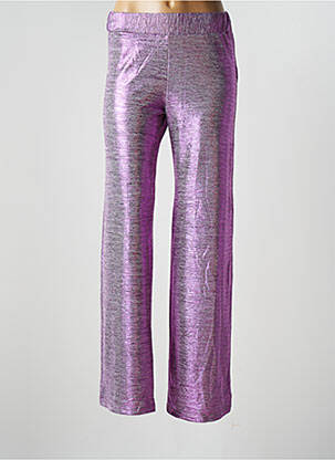 Pantalon droit violet SCARLET ROOS pour femme