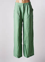 Pantalon large vert JANE WOOD pour femme seconde vue